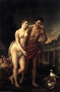 Venus Showing Mars Her Doves Making A Nest In His Helmet — Joseph Marie Vien