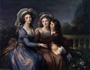 The Marquise De Pezay And The Marquise De Rougé With Her Sons Alexis And Adrien — Louise Élisabeth Vigée Le Brun