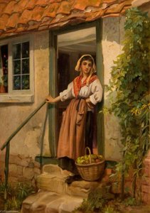 At The Cottage Door — Thomas Kent Pelham