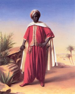 H Portrait Of An Arab — Emile Jean Horace Vernet