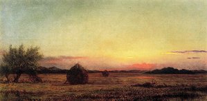 Jersey Meadows With Ruins Of A Haycart — Martin Johnson Heade