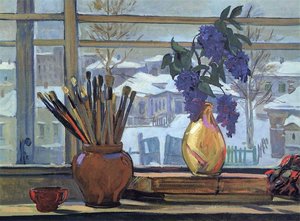 Window In The Studio — Aleksandr Deyneka