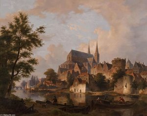 Capriccio Cityscape, Elements Deventer — Bartholomeus Johannes Van Hove