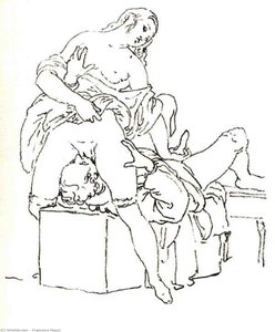 Cunnilingus, Or Oral Sex Performed On A Woman — Francesco Hayez