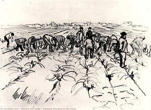 Farmers Working In The Field — Vincent Willem Van Gogh
