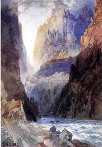 Zion Canyon — Thomas Moran, Hudson River School