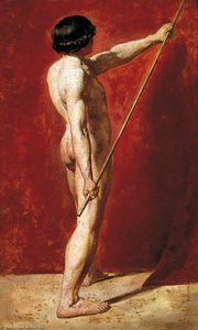Male Nude With Staff — William Etty