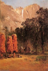 Indian Camp Yosemite — Thomas Hill