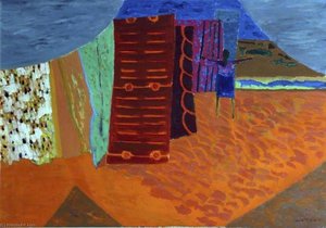 Carpet Market — David Alan Redpath Michie, Abstract Expressionism