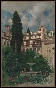 A Spanish Garden — Martín Rico Y Ortega