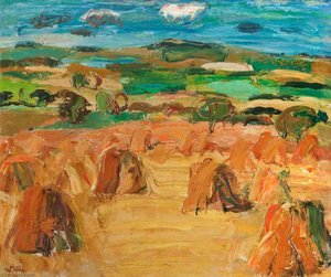 Harvest Field — Sir William George Gillies