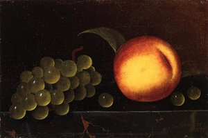 Peaches And Grapes — William Michael Harnett