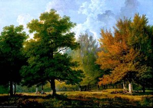 Landscape, Woodland Scene — George Barret The Elder, Hudson River School