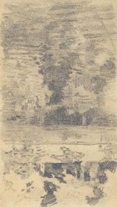 Sketch Of Trees Reflected In Water — Nicholas Roerich, Impressionistic Sketching