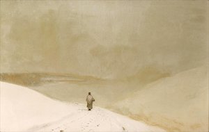 Snow And Mist: Caprice In Yellow Minor — John Atkinson Grimshaw