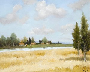 Wheat And River — Marcel Dyf
