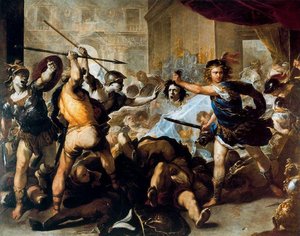 Perseus Fights Against Phineus And His Fellow — Luca Giordano