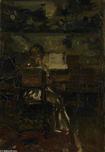 Meisje Aan De Piano — Jacob Henricus Maris