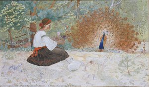 A Tale Of A Girl And A Peacock — Petro Kholodny (elder)