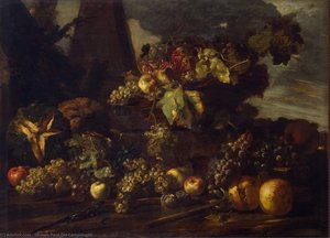 Still-life With Grapes — Michele Pace Del Campidoglio