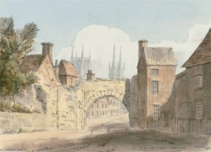North Side Of The Roman Gate At Lincoln — John Buckler