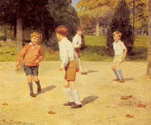 Boys Playing — Victor Gabriel Gilbert
