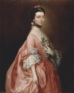Mary Little, Later Lady Carr — Thomas Gainsborough, Rococo Painting