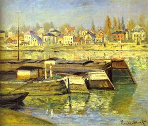 The Seine At Asnières (la Seine À Asnières) — Claude Monet, Impressionism