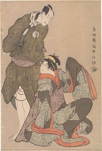 Bandō Hikosaburō Iii In The Role Of Obiya Chōemon And Iwai Hanshiro Iv In The Role Of Shinanoya Ohan — Toshusai Sharaku, Ukiyo-e