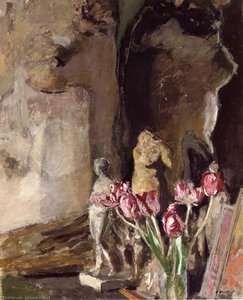 Tulips And Statuettes — Jean-édouard Vuillard