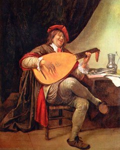 Self-portrait With A Lute — Jan Havickszoon Steen