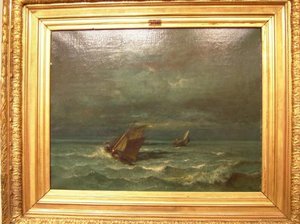 Un Orage En Mer (fin Des Années 1880) — Jules Dupré