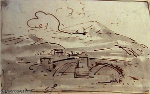 Landscape With A Bridge — Joseph Farington