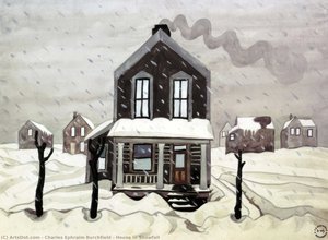 House In Snowfall — Charles Burchfield