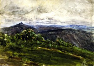 Mountain Landscape, Highlands, North Carolina — Henry Ossawa Tanner, Impressionism