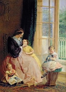 Mrs. Hicks, Mary, Rosa And Elgar — George Elgar Hicks
