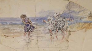 Children Paddling — Myles Birket Foster