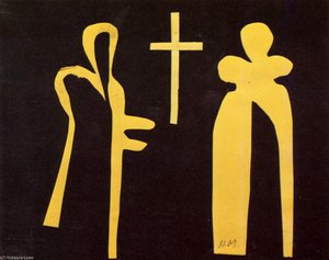 Etude Pour Le Tabernacle De La Chapelle Du Rosaire Gouache Découpée Collection Particulière — Henri Matisse