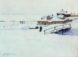 The Winter Landscape — Konstantin Yuon, Impressionism