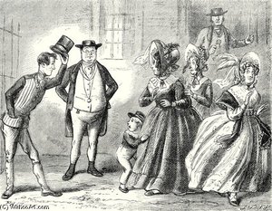 Mrs. Bardell Screamed Violently — Hablot Knight Browne, Victorian Illustration