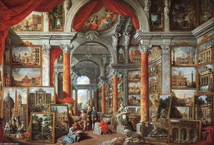 Picture Gallery with Views of Modern Rome