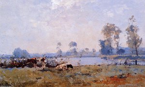 View On The Ijssel Near Hattem — Cornelis Vreedenburgh