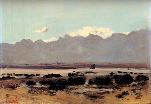 Seascape Near Trouville — Gustave Courbet