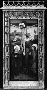The Crucifixion, (reverse) Saint Francis Of Assisi; The Resurrection, (reverse) An Abbot Saint, Possibly Saint Benedict — Claude Monet