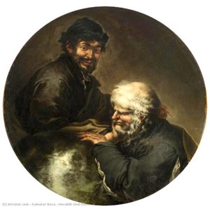 Heraklit Und Demokrit — Salvator Rosa
