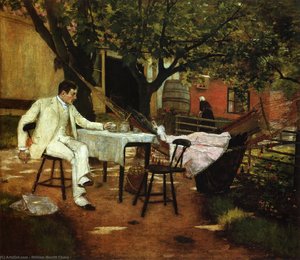A Summer Afternon In Holland (also Known As Sunlight And Shadow) — William Merritt Chase
