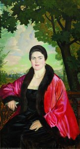 Portrait Of M.v. Chaliapina — Boris Mikhailovich Kustodiev