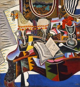 Caballo, Pipa Y Flor Roja — Joan Miró