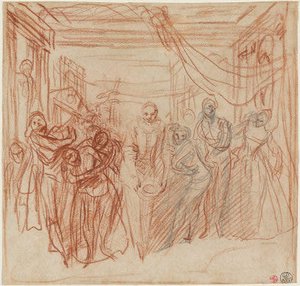 Italian Comedians Taking Their Bows — Jean-antoine Watteau, Jean-antoine Watteau