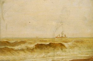 Off Yarmouth, Seascape — John Moore Of Ipswich, Norwich School